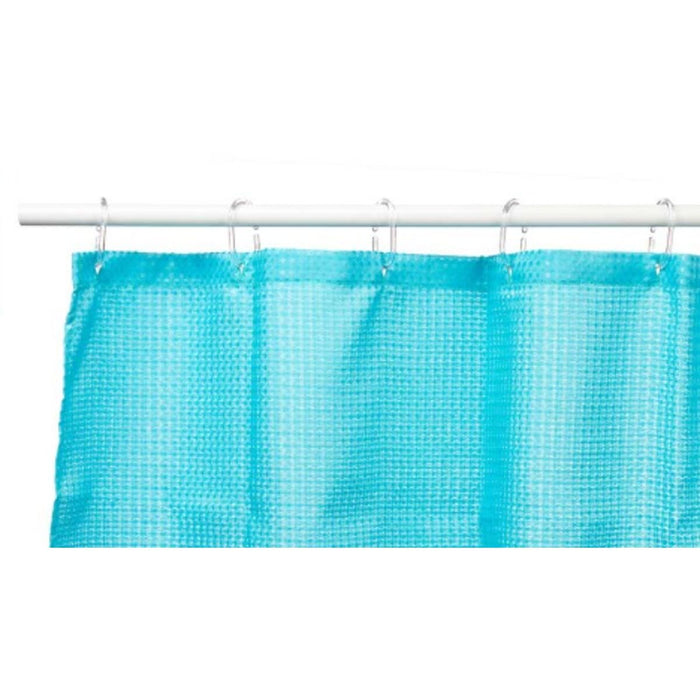 Shower Curtain Berilo Blue Polyester 180 x 180 cm 30 x 5 x 19 cm Points (12 Units)