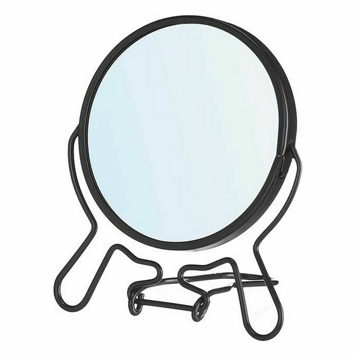 Magnifying Mirror Berilo Black Iron 11 x 13 x 1,5 cm (12 Units)