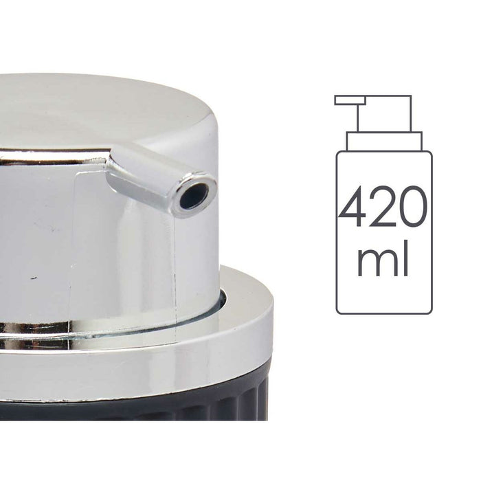 Soap Dispenser Berilo Anthracite Plastic 420 ml 7 x 14,5 x 8,5 cm (16 Units)