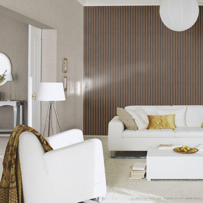 WALLPAPER DUPLEX TONI BAD GRAY-BEIGE PLASTER