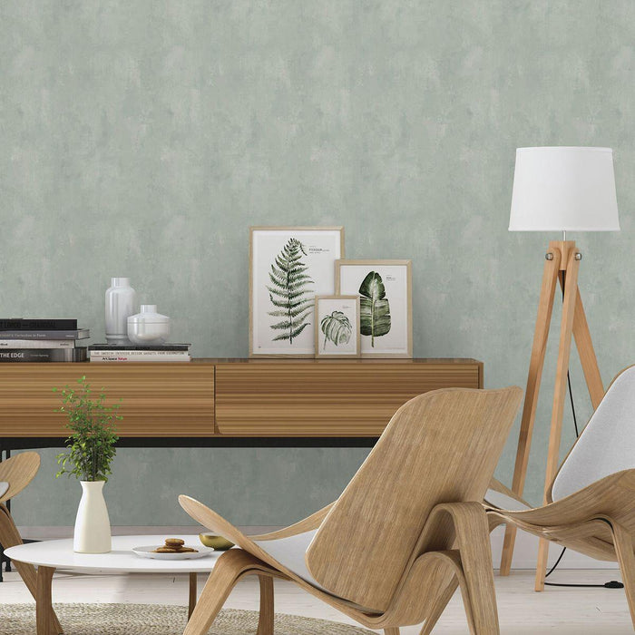 WALLPAPER DUPLEX TONI BAD GREEN PLASTER