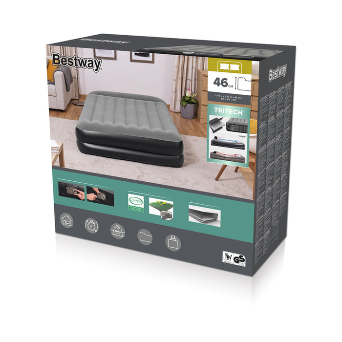 INFLATABLE MATTRESS 203X152X46CM WITH PUMP BESTWAY 67403