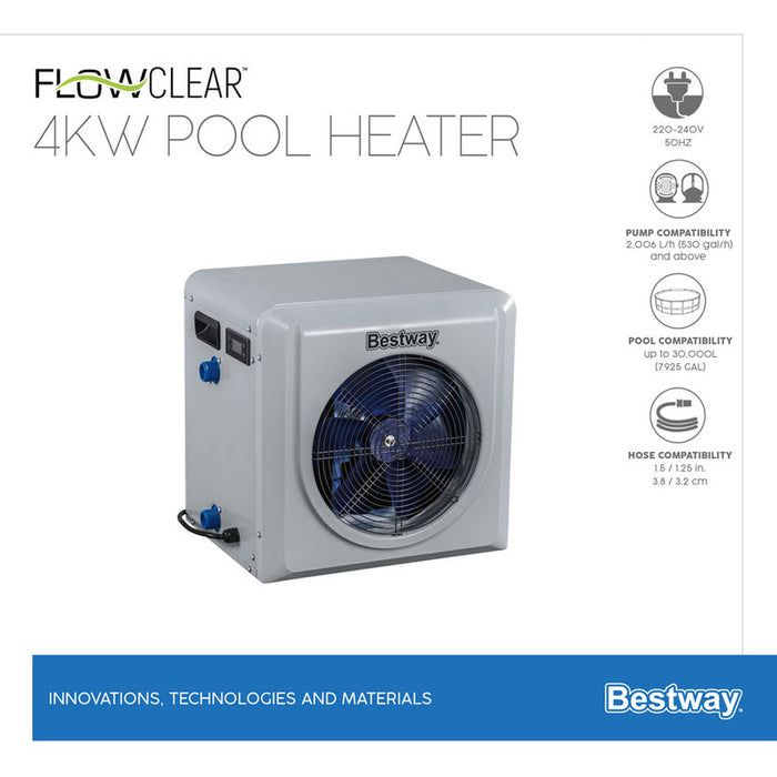 HEAT PUMP FOR SWIMMING POOL UP TO 30M3. BESTWAY 58748