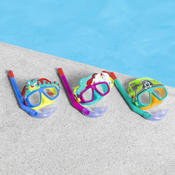 SWIMMING KIT SNORKEL AND GOGGLES AQUAPALS BESTWAY 24059