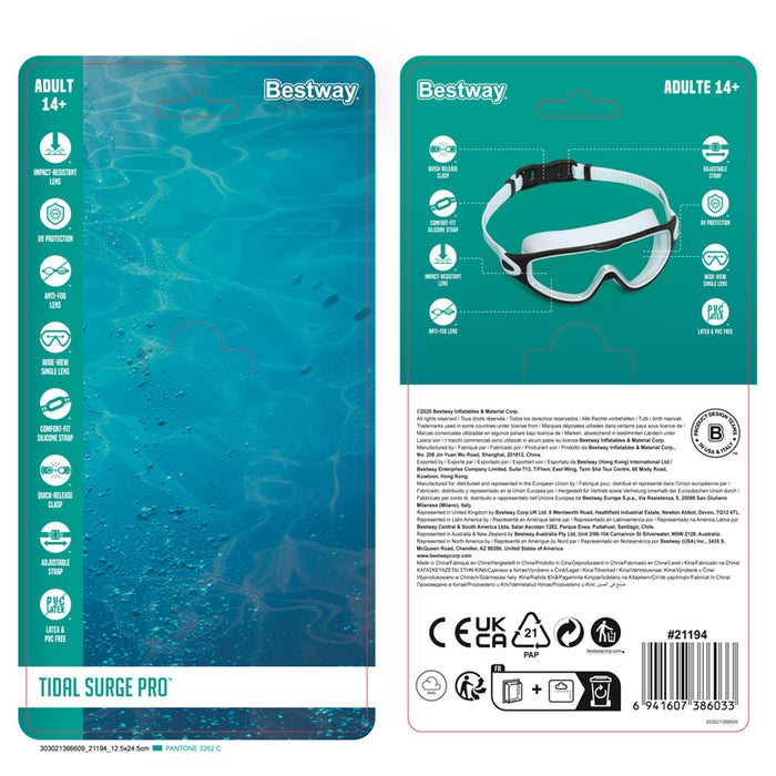 SWIMMING GOGGLES TIDAL SURGE PRO BESTWAY 21194