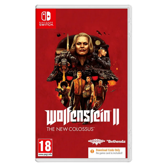 Wolfenstein 2 The New Colossus Game - Code in Box (NSW)