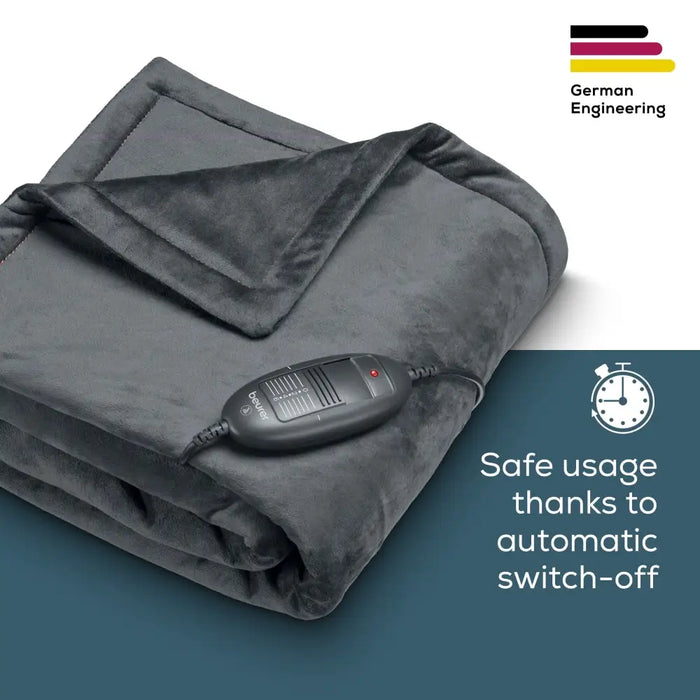 Beurer HD 74 Cosy Dark Gray Heated Overblanket LE 2024 - Уреди за дома<<<BEURER уреди за здраве и