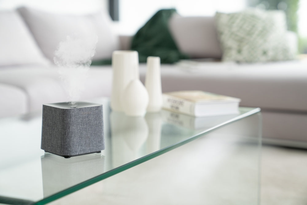 Beurer LA 35 Aroma diffuser, Micro-fine ultrasonic atomisation, Two-level LED light, up to 20 m2, 12W, fabric cover, automatic switch-off