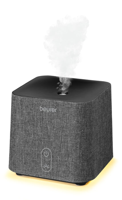 Beurer LA 35 Aroma diffuser, Micro-fine ultrasonic atomisation, Two-level LED light, up to 20 m2, 12W, fabric cover, automatic switch-off