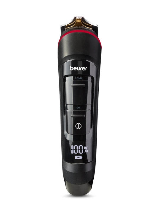 Beurer MN9X body groomer, 11 attachments with 16 cutting lengths for trimming and shaving on the entire body, Waterproof (IPX7),  Quick-charge function, LED display, Incl. practical hard case
