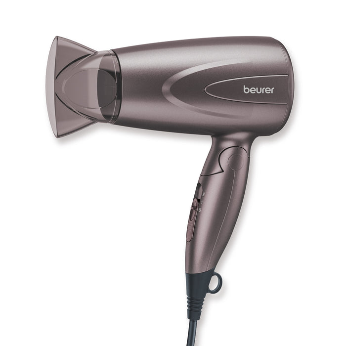 Beurer HC 17 Hair dryer, 1 300 W, ergonomic folding handle, 2 heat settings, 2 blower settings, slim professional nozzle, overheating protection