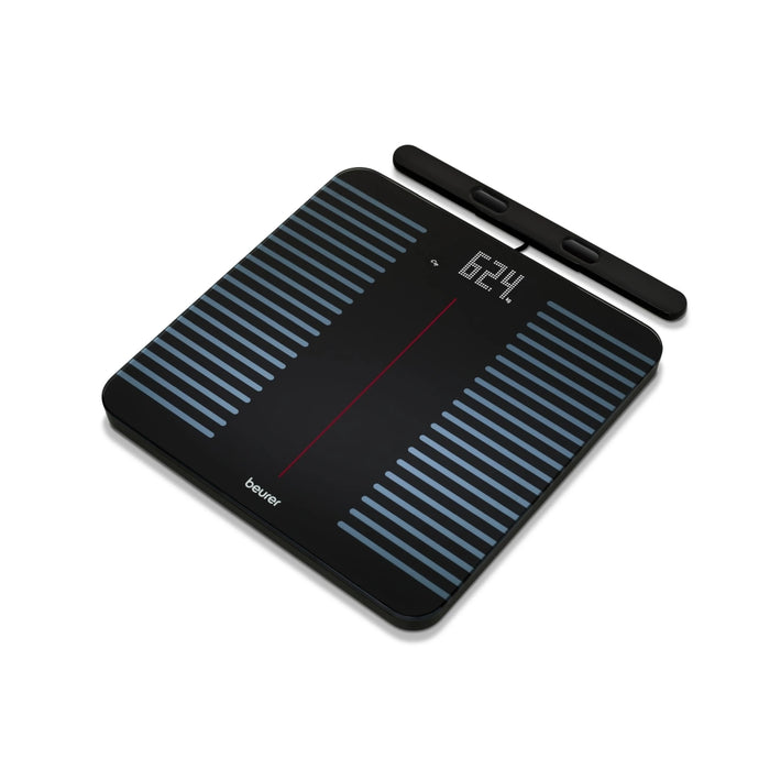 Beurer BF 990 WIFI/Bluetooth 8-electrode diagnostic bathroom scale with extendable handpiece for full body analysis; 5 activity levels; 8 user memories; 180 kg