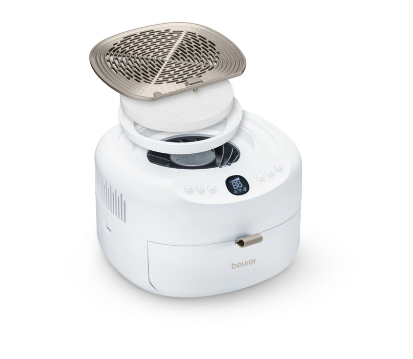 Beurer MP 200 Manicure/pedicure station - 3 functions in one device: Nail cutter, UV/LED lamp and nail dust extractor; up to 26,000 rpm; 9 high-quality attachments; For artificial nail modelling