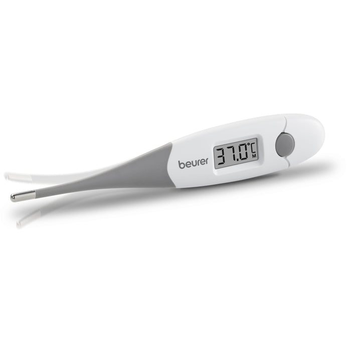 Beurer FT 16/1 clinical thermometer, Contact-measurement technology, Display in °C, Result after just 10 sec, Protective cap; Waterproof, white