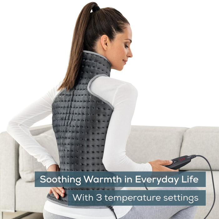 Beurer HK 64 Back & neck heat pad; Soft, cosy material; Automatic switch-off; BSS; Machine-washable at 30°C; Fast heating; 3 Illuminated temperature settings