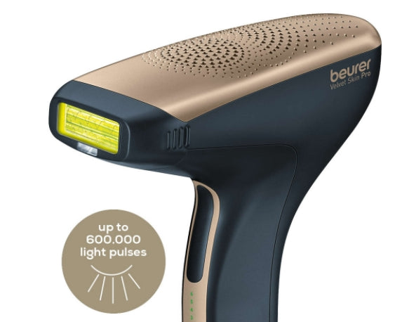 Beurer IPL 8800 Velvet Skin Pro Hair-remover, battery powered, Auto flash, 4.5 cm2, 1 attachment 2 cm2, 600 000 pulses, safe skin sensor, UV filter, 6 energy levels, black