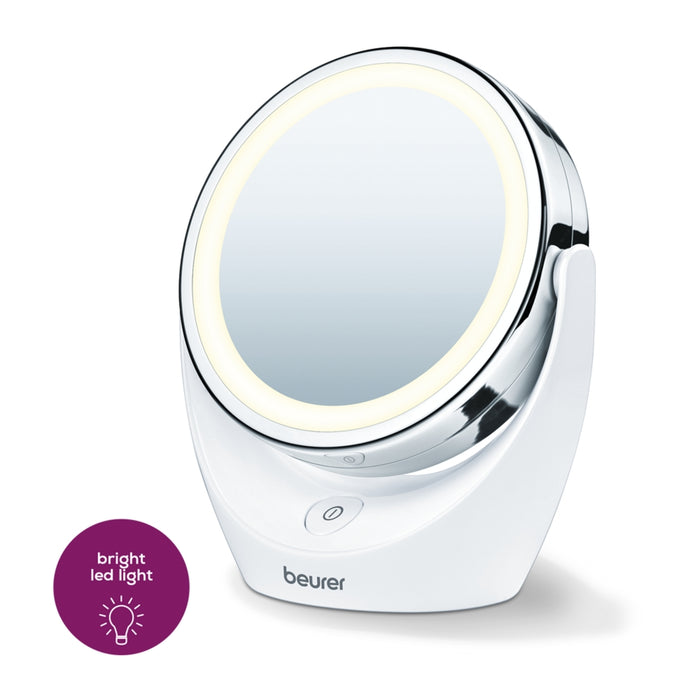 Beurer BS 49 lluminated cosmetic mirror; 12 LEDs; 5 x zoom; 2 mirrors; 11 cm