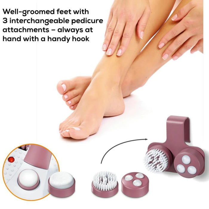 Beurer FB 35 Foot spa with aromatherapy, Foot spa with pedicure, temperature control, massage & magnetic field application; 3 attachments; 3 functions