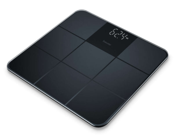 Beurer GS 235 Black Glass bathroom scale non-slip surface; Automatic switch-off, overload indicator; height 2.7 cm; 180 kg / 100 g  5 years warranty