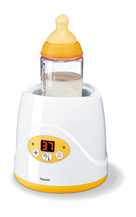 Beurer BY 52 Baby food and bottle warwmer, 2-in-1 warms up food and keeps it warm, digital temperature display,Led display,with lifter,with cap, auto switch-off.