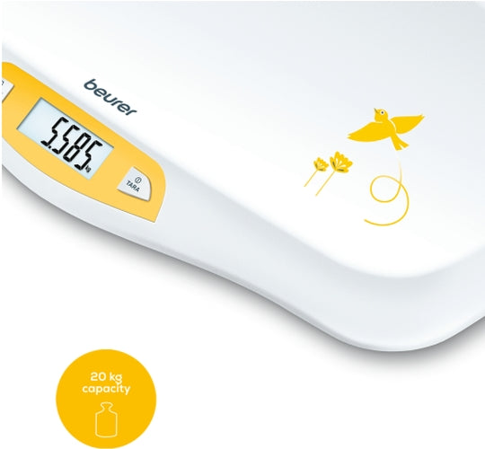 Beurer BY 80 Baby scale, 20 kg loading, LCD display, hold function