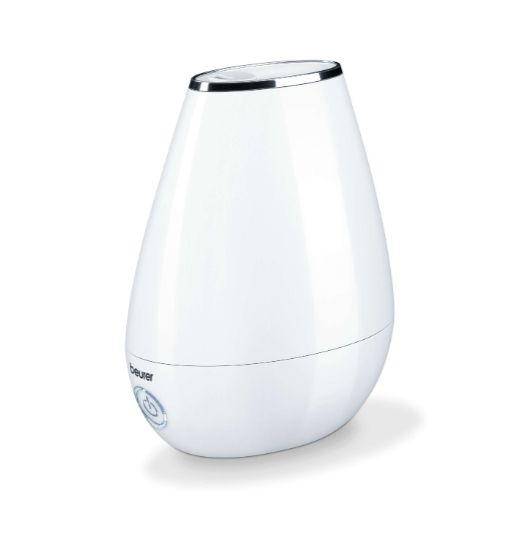 Beurer LB 37 air humidifier white; ultrasound humidification technology; 15 aroma pads; clianing brush; 20 watts; max. 20m2