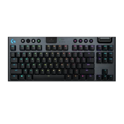 Безжична геймърска механична клавиатура Logitech G915 TKL Black Lightsync RGB GL Linear суичове - Gaming