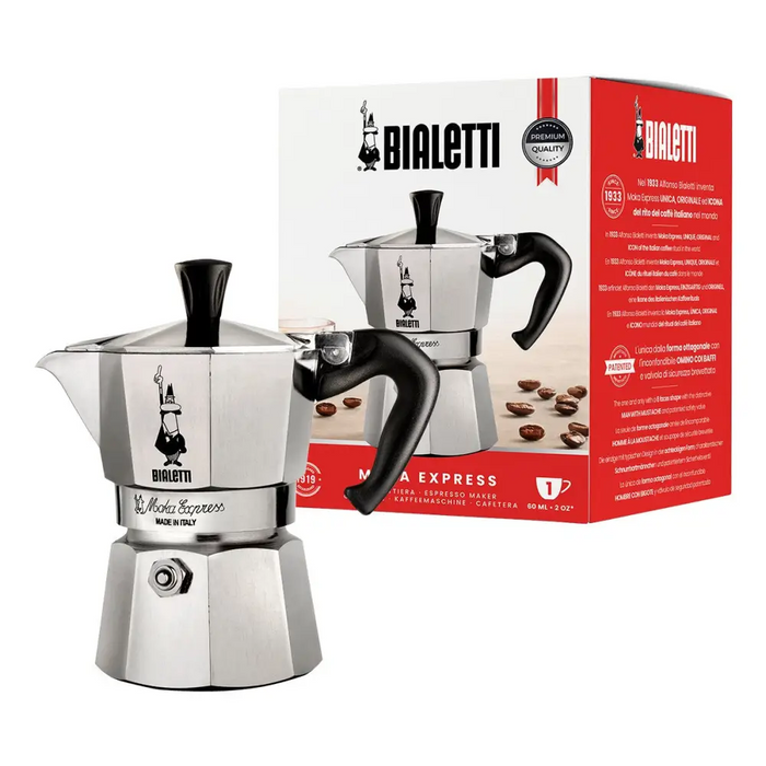 Bialetti Moka Express Moka pot 0.06 L Aluminium Black - Tea and coffee makersAGD-ZAP<<<Home Appliance
