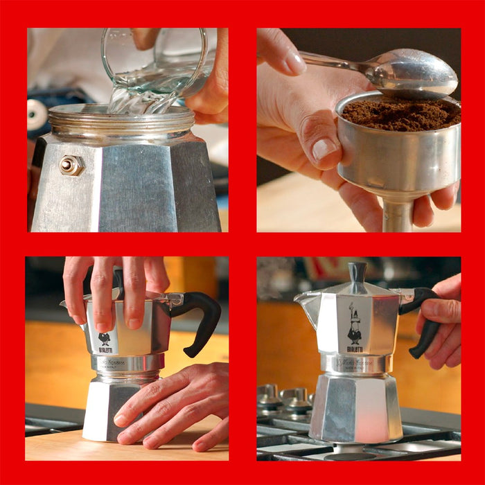 Bialetti Moka Express Moka pot Aluminium, Black