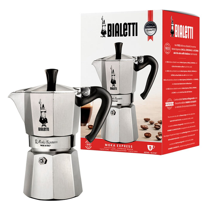 Bialetti Moka Express Moka pot 0.55 L Black, Silver