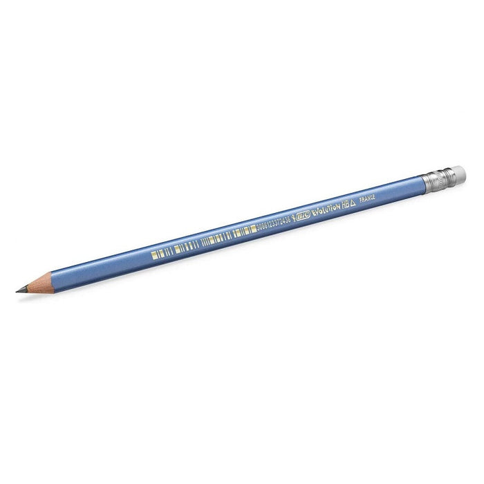 PENCIL WITH RUBBER TRIANGULAR EVOLUTION 12 BIC