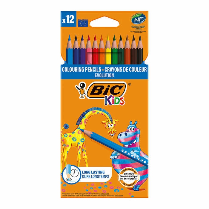 Colouring pencils Bic Multicolour 12 Pieces