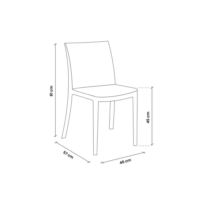GARDEN CHAIR 46X57X81CM PINE GREEN BICA NINFA