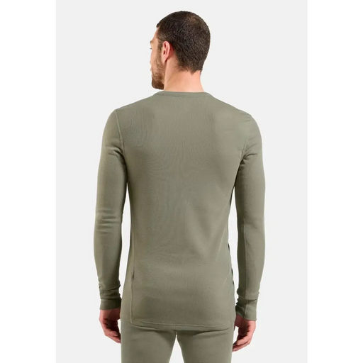 Bielizna termoaktywna z długim rękawem Odlo BL TOP crew neck l/s ACTIVE WARM roz. M Szara - Thermoactive