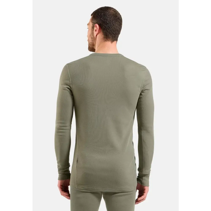 Bielizna termoaktywna z długim rękawem Odlo BL TOP crew neck l/s ACTIVE WARM roz. M Szara - Thermoactive