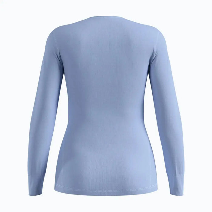 Bielizna termoaktywna z długim rękawem Odlo BL TOP crew neck s/s ACTIVE WARM roz. M Niebieska - Thermoactive
