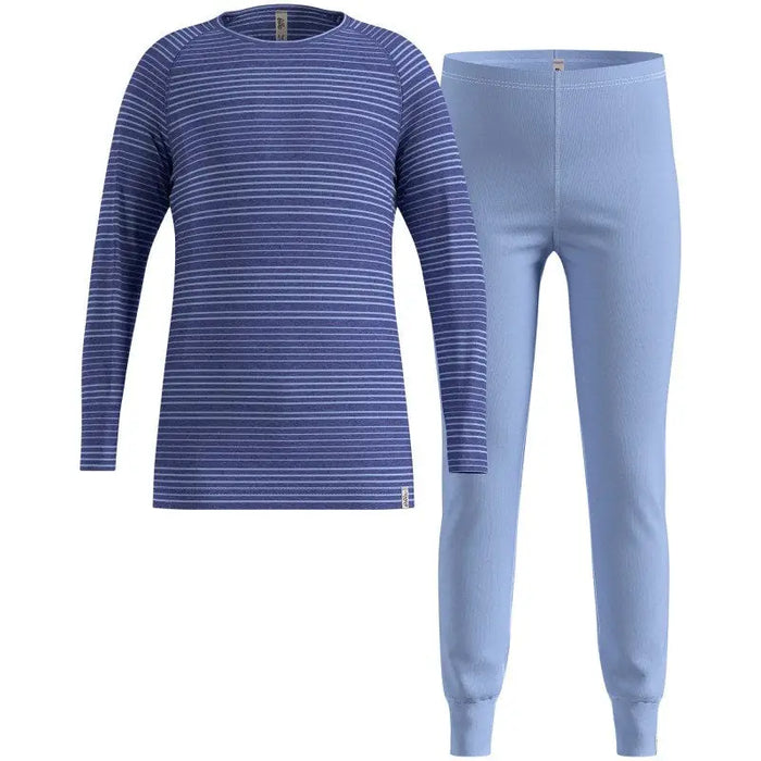 Bielizna termoaktywna - zestaw Odlo Set long ACTIVE WARM SET roz. 104cm Granatowa - Thermoactive