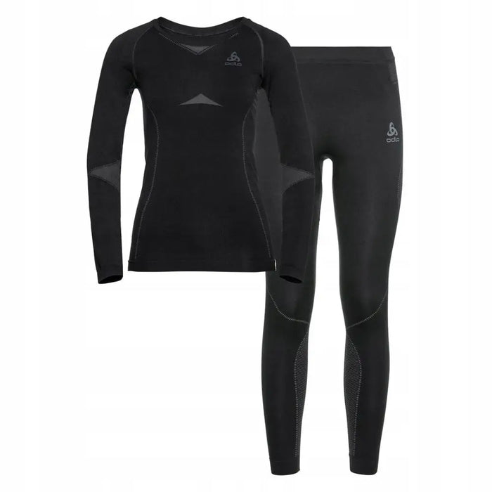 Bielizna termoaktywna - zestaw Odlo Set long ACTIVE WARM SET roz. 164cm Czaarna - Thermoactive