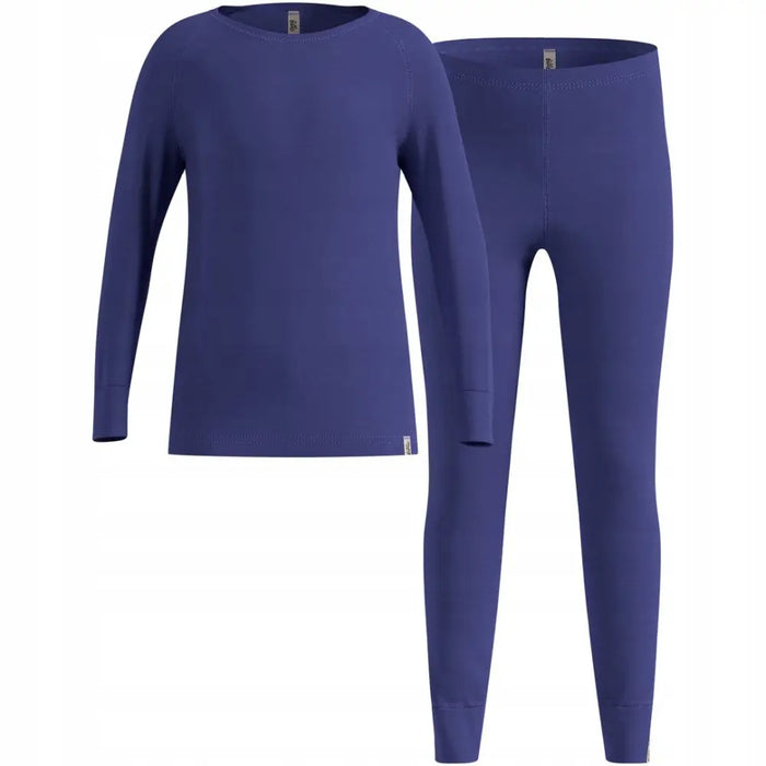 Bielizna termoaktywna - zestaw Odlo Set long MERINO 200 roz. 164cm Niebieska - Thermoactive underwearODM-BTE<<<Military