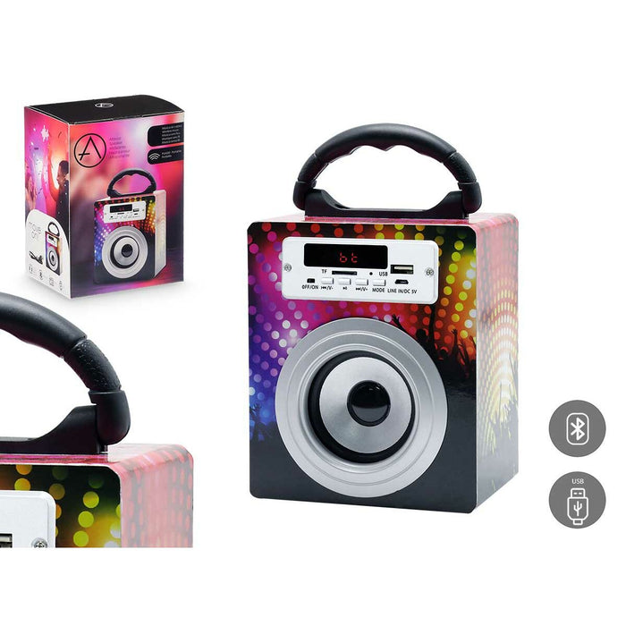 Bluetooth Speakers Black Multicolour