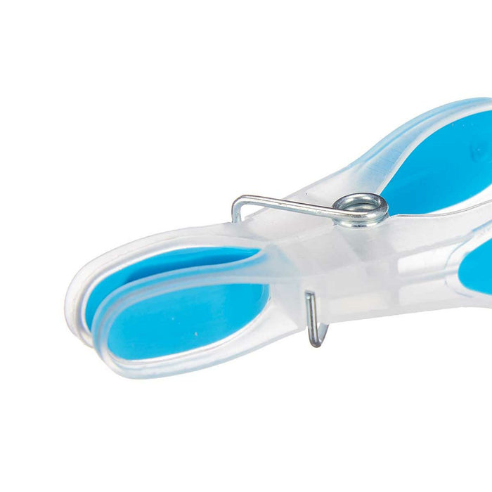 Clothes Pegs Multicolour Metal Silicone Plastic 8,5 x 4 x 1 cm (12 Units)