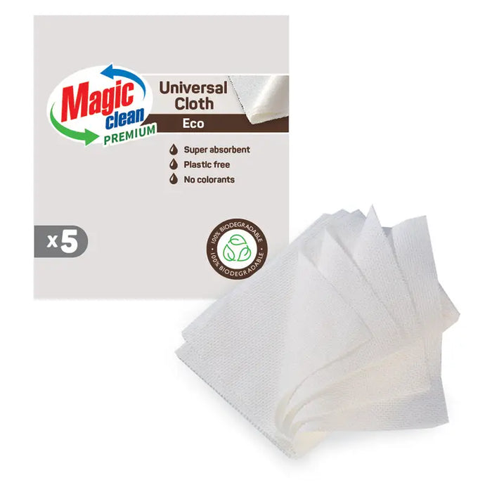 BIODEGRADABLE TOWEL 5 PCS MAGIC CLEAN - Продукти за почистване<<<Домашни потреби<<<Кухня<<<Praktiker