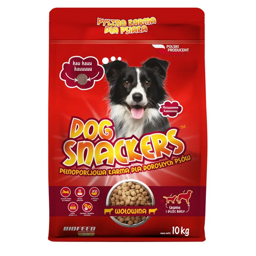BIOFEED Dog Snackers Adult medium & large Beef - dry dog food - 10kg - Dry foodDLP-KAS<<<For the dogDLP<<<ActionPL