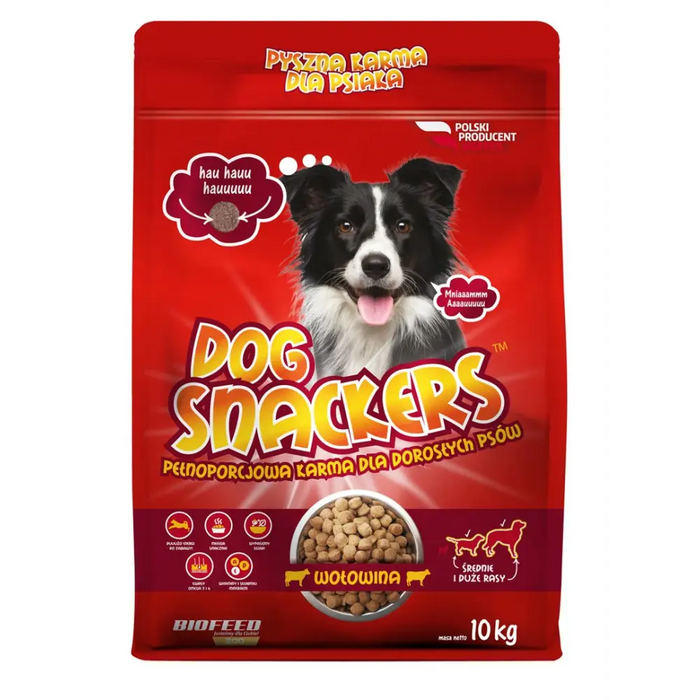 BIOFEED Dog Snackers Adult medium & large Beef - dry dog food - 10kg - Dry foodDLP-KAS<<<For the dogDLP<<<ActionPL