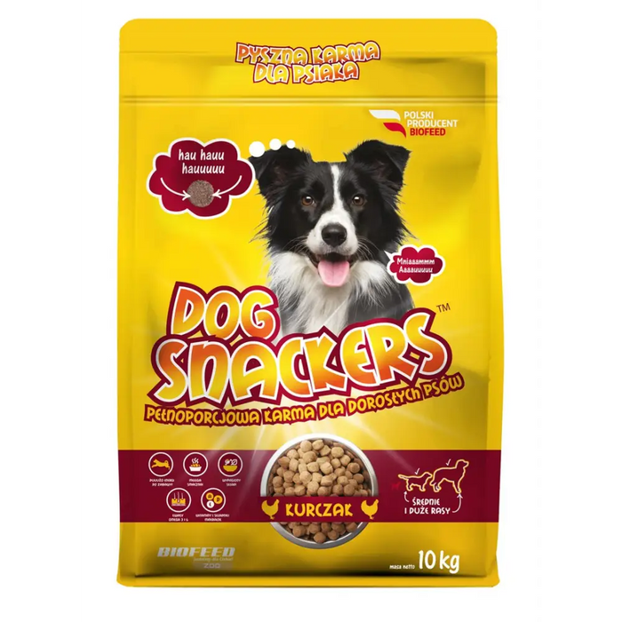 BIOFEED Dog Snackers Adult medium & large Chicken - dry dog food - 10kg - Dry foodDLP-KAS<<<For the dogDLP<<<ActionPL