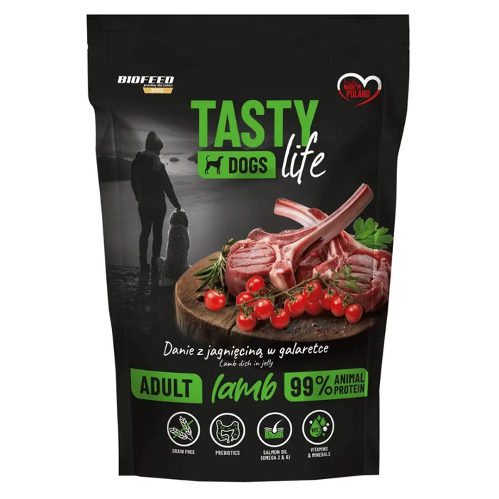 BIOFEED Tasty dog life jagnięcina 90% saszetka 500g - Wet foodDLP-KAM<<<For the dogDLP<<<ActionPL