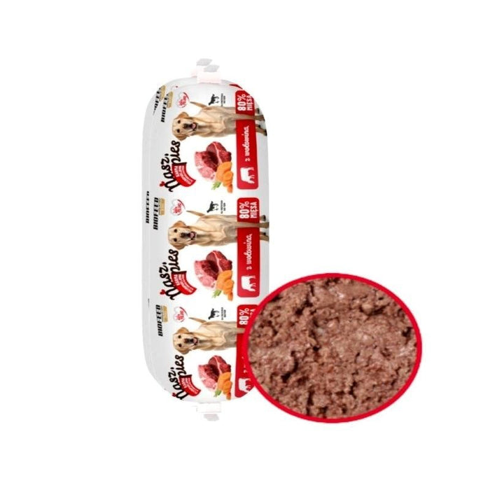 BIOFEED Nasz Pies Baton with Beef – wet dog food – 1 kg