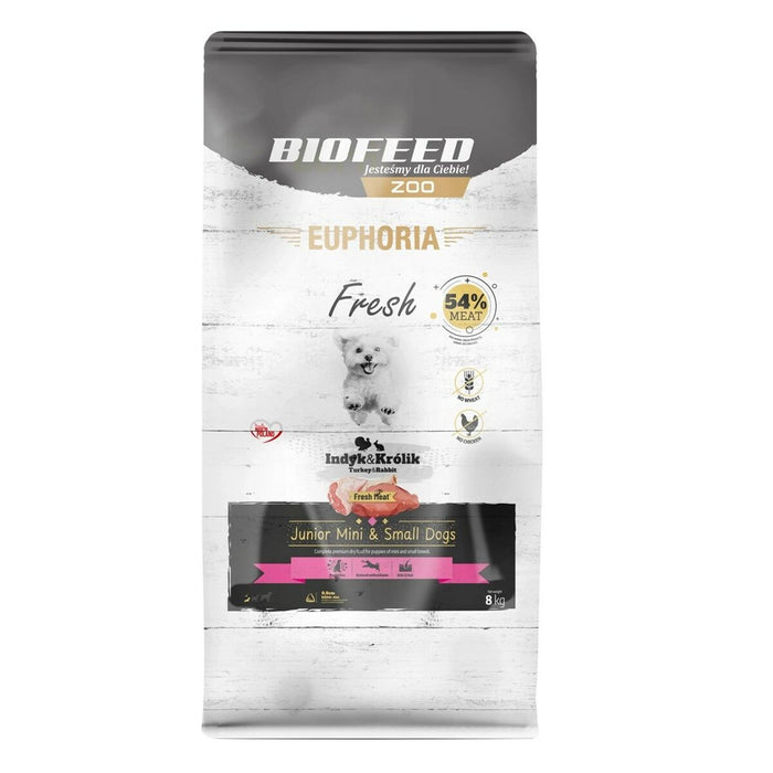 Fodder Biofeed Euphoria Fresh Junior Mini & Small Turkey with rabbit Turkey 8 kg Kid/Junior
