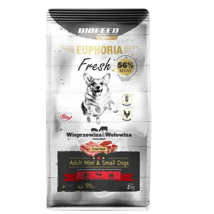 Fodder Biofeed Euphoria Fresh Adult Mini & Small Pork with beef Pig 2 Kg Adult 2,3 Kg