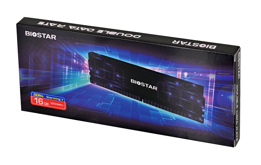 Biostar 16GB 3200MHz DDR4 Memory with Storming Heatsink